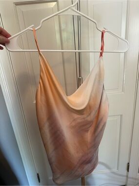 Buddy Love Peach Satin Slip Cami